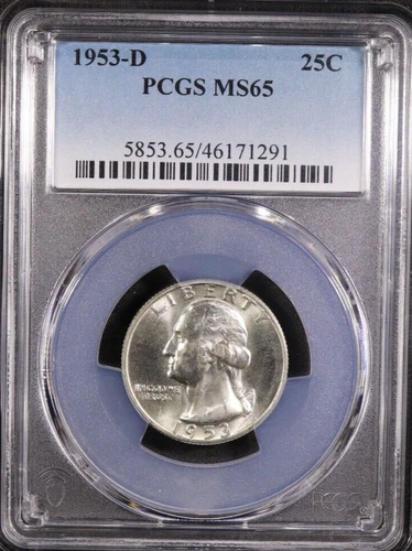 1953-D Washington Quarter - PCGS MS65 Nice Coin.