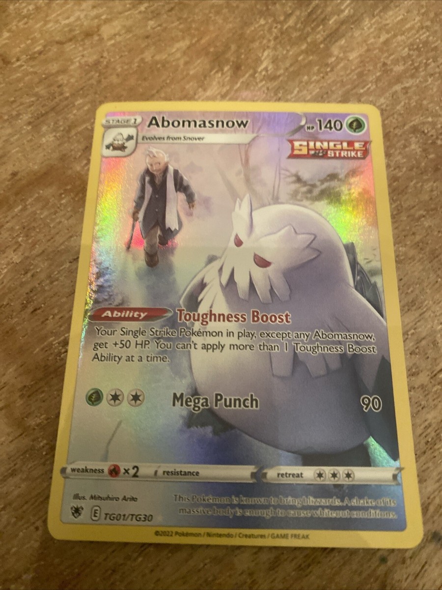 abomasnow pokemon card value Amazon.com: Pokemon – Abomasnow TG01/TG30 – Astral Radiance – Trainer  Gallery Full Art – Foil Card : Toys & Games main image 1