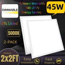 2x2 LED Backlit Ceiling Panel Light 45W 0-10V Dimmable Drop Ceiling Office Light
