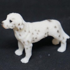 Dolls House Miniatures Mini White Puppy Dog Pet 1/6 Scale Desktop Accessories