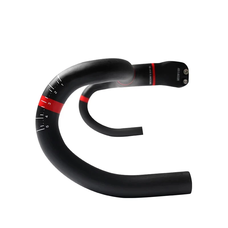 Manillar y potencia integrados de fibra de carbono completa para bicicleta de carretera 400-440*90-120 mm Foto 4 de 4