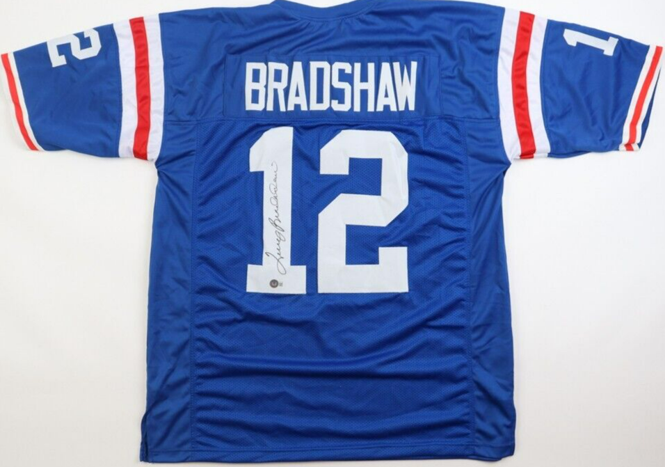 Terry Bradshaw Autographed Signed Louisiana Tech Bulldogs Jersey (Beckett) Pitt. Steelers QB 
