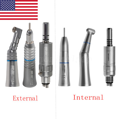 Dental Low Speed Handpiece Contra Angle Straight 4H Air Motor Inner/External DL