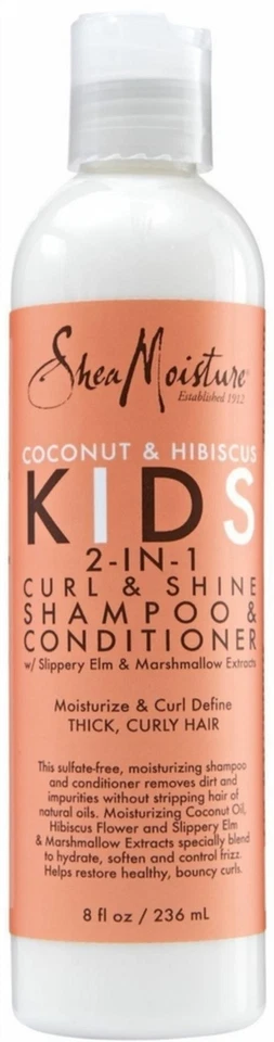 Shea Moisture Kids 2-en-1 Shampooing et Apres Shampooing 236ml - Photo 1/1