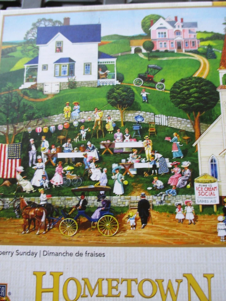 1,000 Piece Bob Pettes Art Puzzle "Strawberry Sunday"  26.75" x 19.75" - Image 3 of 4