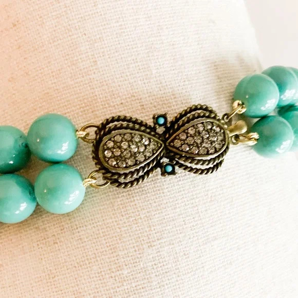 Heidi Daus Double Strand Beaded Statement Necklace - image 3