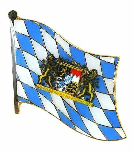 FAHNENMAX® Fahnen Pin Freistaat Bayern Lowen Anstecker Flagge Fahne