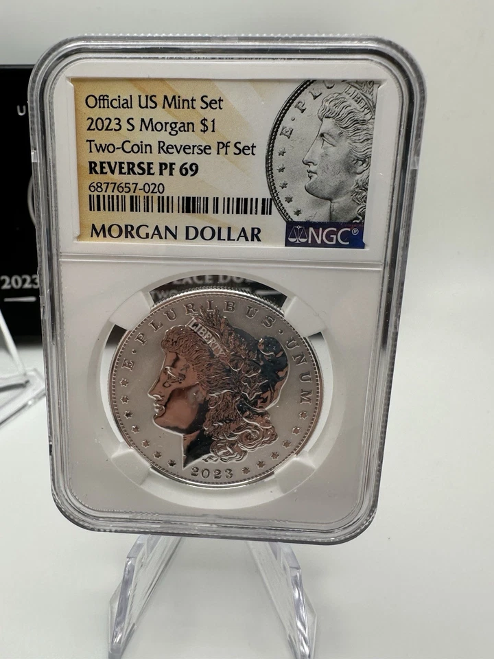 2023-S Morgan & Peace Dollar Reverse Proof Set NGC PF70/PF69 w/ Box & COA - Image 4 of 4