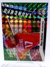 2021 Panini Mosaic - Launched Rhys Hoskins #L5 Green Mosaic Prizm