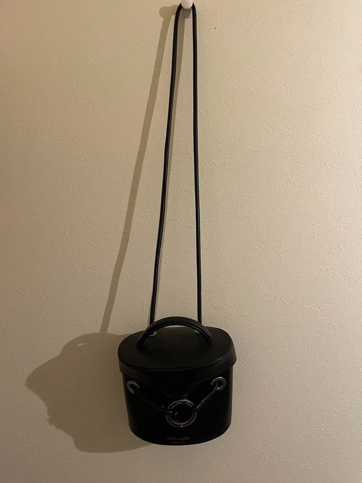 Meli Melo Bucket Shoulder Bag Handbag Purse Leather in Black USED Good Condition - Image 2 of 4