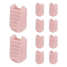 Zipper Pull Tabs Cord End Tips Shoelace End Clips - (10 Pack, Pink)