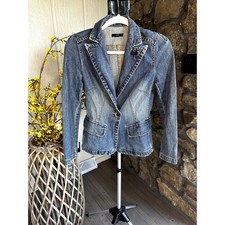 Vintage Y2K Gap Denim Structured Jacket Blaze...