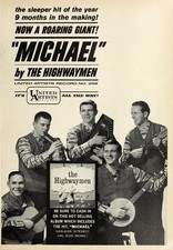 THE HIGHWAYMEN - 1961 Singer Group Music Ad - 5 x 7 inch Photo