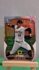 2023 Bowman Chrome 1st Jun-Seok Shim Mojo Refractor Pittsburgh Pirates #BCP-153 
