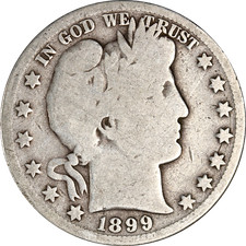 1899-S Barber Half Dollar
