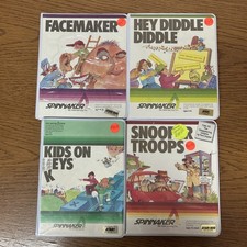 Lot Of 4 Atari 400 800 Complete CIB Retro Video Games Facemaker Spinnaker