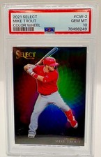 💎 2021 Panini Select Baseball - Color Wheel Mike Trout PSA 10 #CW-2 SSP! 💎
