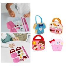 DIY Sewing Kit Kids Sewing Crafts Lightweight Handbag Material Lovely Bag Making