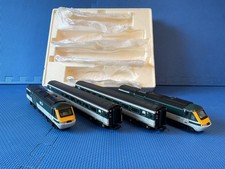 Hornby R2115 Great Western HST 125 4 car set RARE Green/ivory Excellent boxed