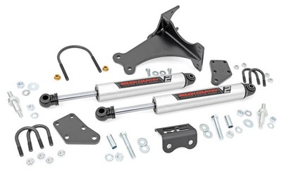 Rough Country 8749270 V2 Dual Steering Stabilizer 2''-8'' Lift Super Duty 4WD
