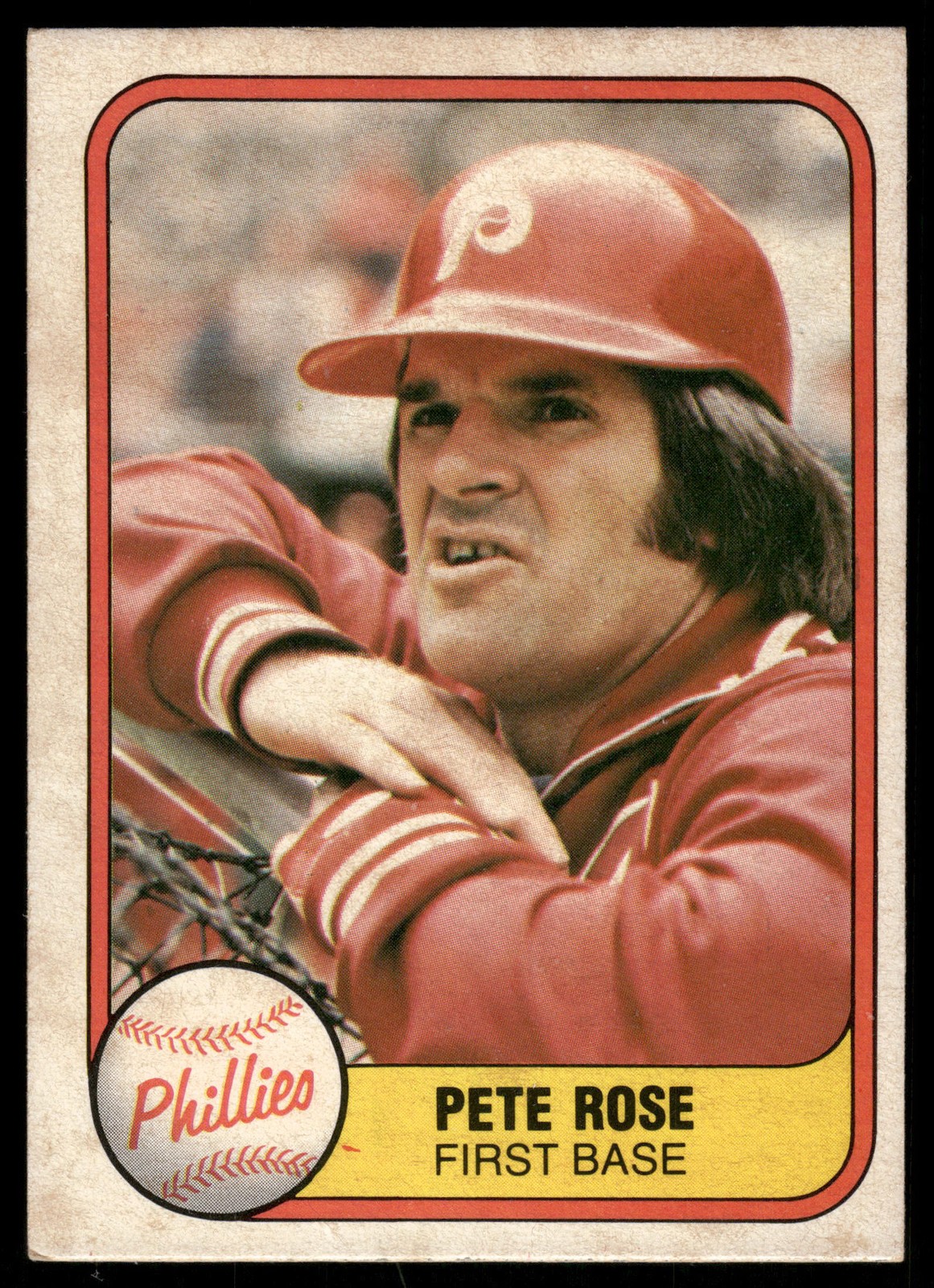 1981 Fleer #1 Pete Rose Philadelphia Phillies
