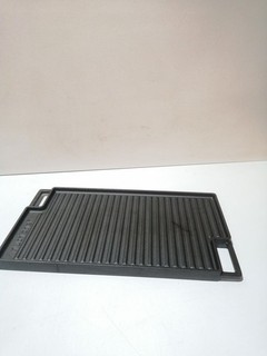NutriChef Gusseisen Grillplatte 45 x 25 cm Große Wende Grillplatte