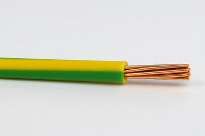 6 mm Erdungskabel Einzelader grün und gelb Litze Erdungskleben Meterware 6491x