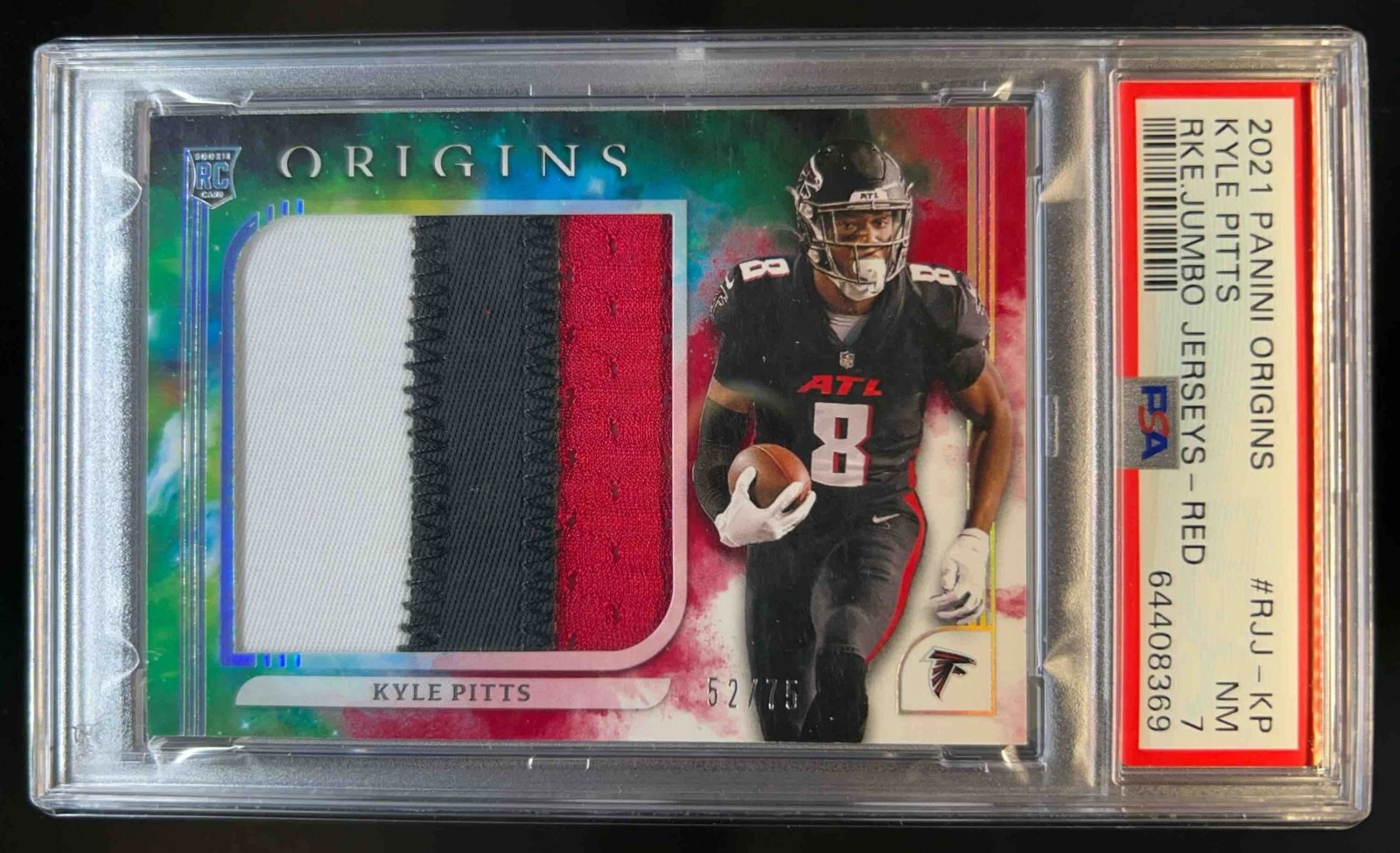 Kyle Pitts Panini Origins Rookie Jumbo Jerseys #RJJKP Red