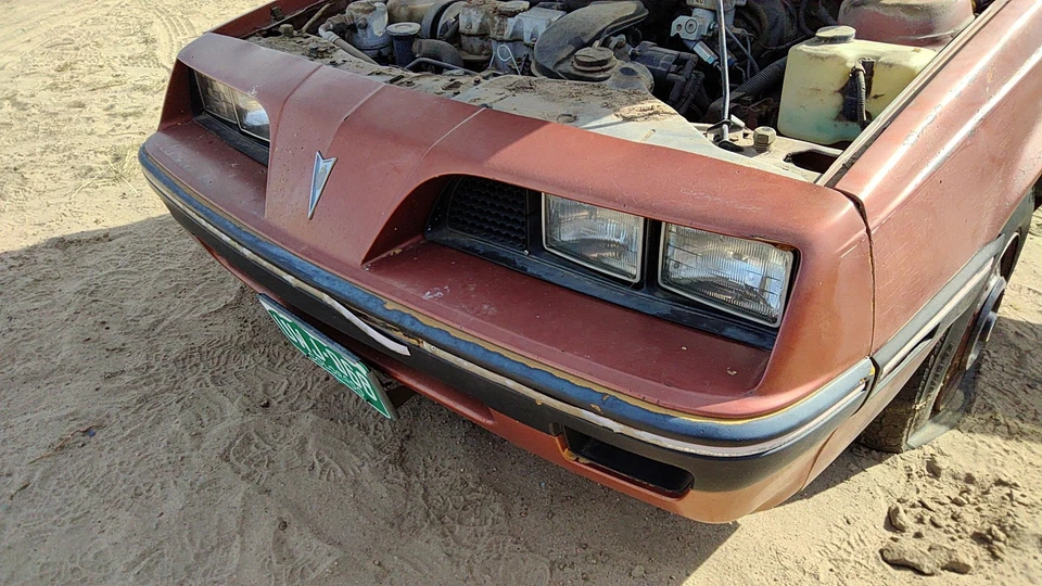 1985 - 1988 庞蒂亚克 Sunbird 前保险杠盖组件 Oem 棕色 10054945 — 第 3/4 张图片