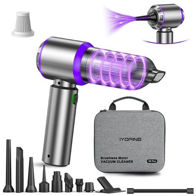 Vacuum/Air Duster 80,000RPM Super Power Mini Car Vacuum Cleaner 4-in-1 air Bl...