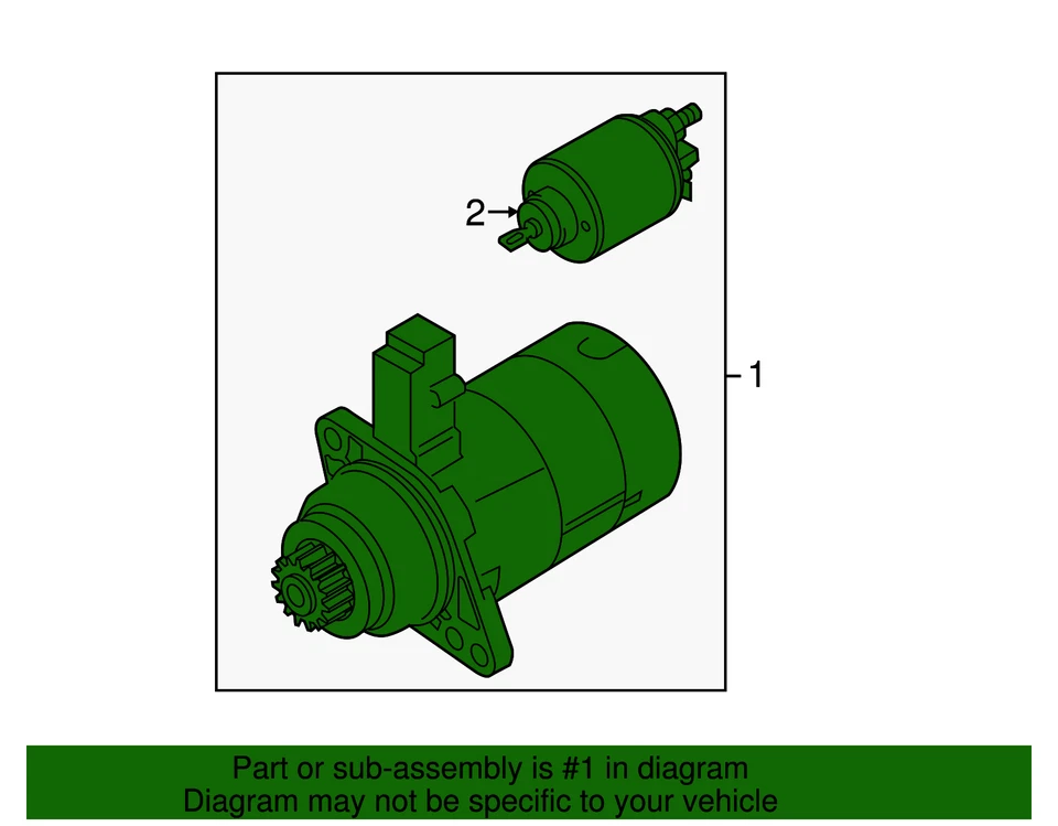 Подлинный стартер Volkswagen 02M-911-023-SX - Изображение 2 из 3