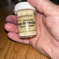 Embossing Powder Frantage Chunky Clear Embossing Enamel .55 oz Jar Stampendous
