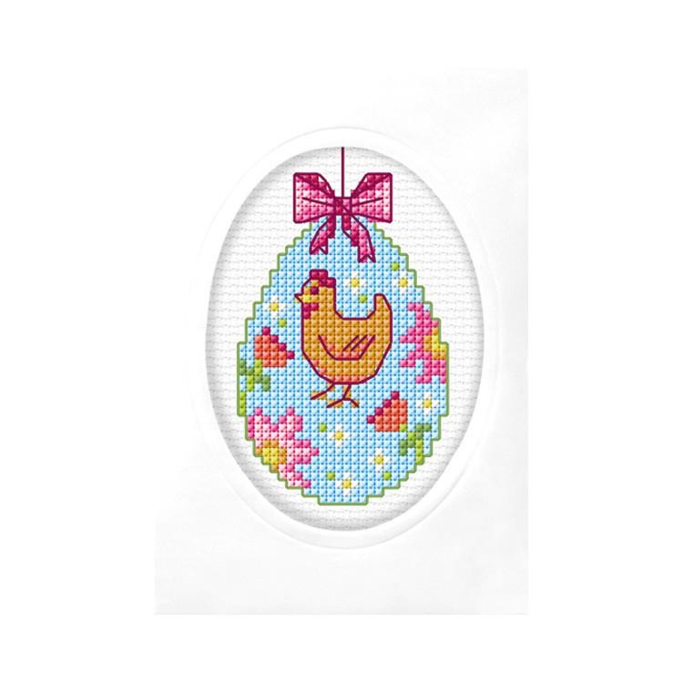 Easter Egg Cross Stitch Card Kit By Orchidea
