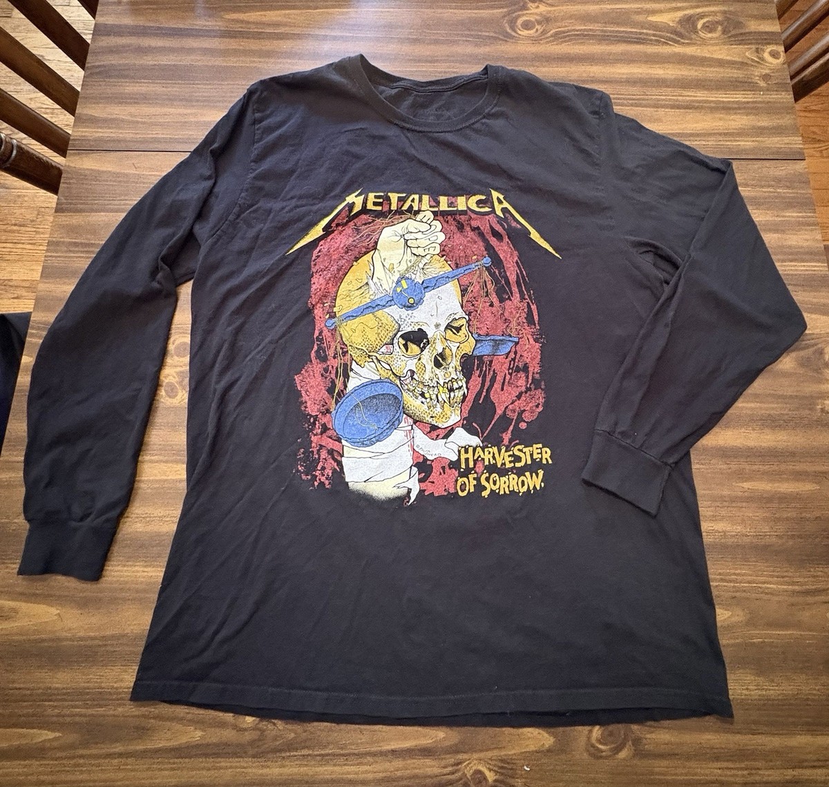 Metallica Vintage 1988 And Justice For All Tour Tee Shirt Long