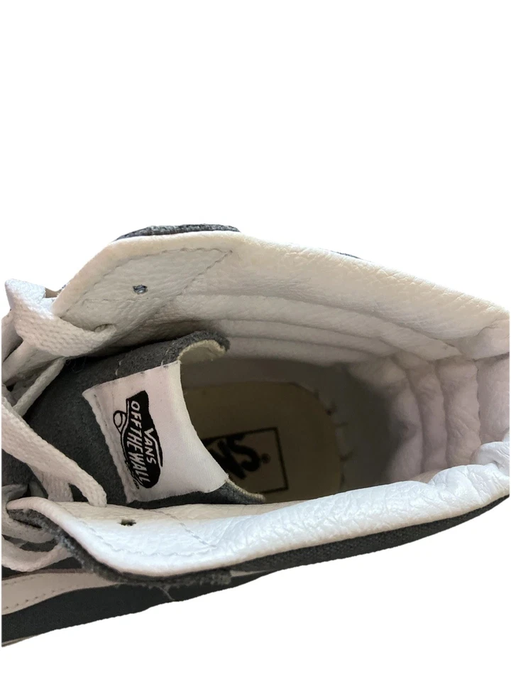 Zapatillas altas Vans Sk8-Hi, gris/blanco, unisex, para hombre 9,5 Foto 4 de 4