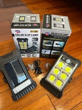 2 Pack Solar Clip Lights Tree Clip Light Sensor powerful LED Waterproof Outdoor