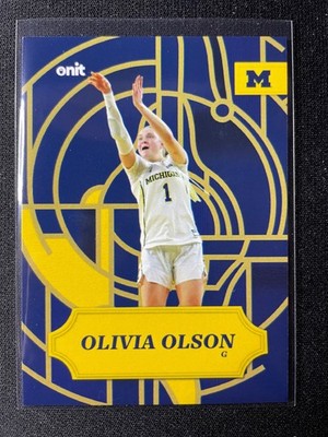 2025-26 Onit Olivia Olson Timeless Stained Glass #SG-2 Michigan Basketball!!!
