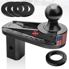 6 Offset Gooseneck Ball Extender 2-516 Hitch Ball 25000 Lbs Gtw 5000...