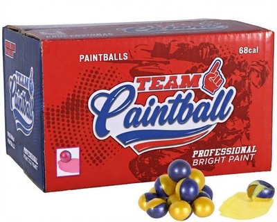 Team Paintball .68 Caliber Paintballs, Professional Bright Paint | Oil-Free Fill