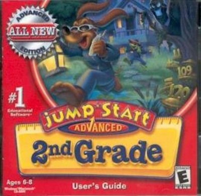 Jumpstart 2nd Grade Advanced PC MAC CD learn math write nouns verbs music words