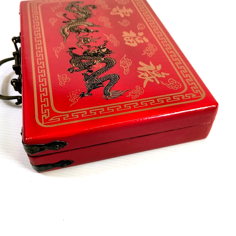 Mahjong 144 Tiles Mah-Jong Set Piece w/ English Instructions Unused - Image 4 of 4