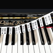 Removable Piano Keyboard Note Labels for Beginner, Piano Notes Guide for White