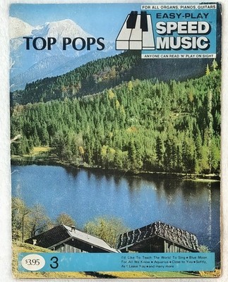 Folk Classics Easy Play Speed Music #3 Organ Piano Guitar Sheet Music Song Book