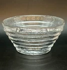 Blenko 9680 Hand Blown Clear Glass Tiered Step Bowl ~ 6.5" Diameter