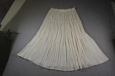 Vintage Rodeo Western Square Dance Skirt Womens Small White Horse Show Hoedown