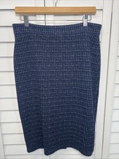 Anthropologie Maeve Jacquard Grid Windowpane Stretch Pencil Skirt Size Medium