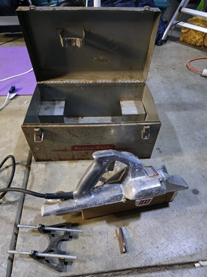 #ad PORTER CABLE PORTA PLANE MODEL 126 HEAVY DUTY PLANER W 2 CARBIDE BLADE USA MADE $199.99