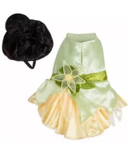 Disney Parks Disney Tails Tiana Princess and the Frog Wig Dog Pet Costume XL NEW