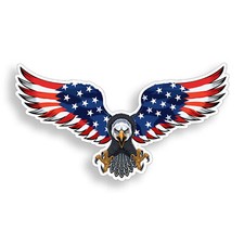 Freedom Eagle USA American Flag Sticker