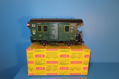 LGB 3019N  Bahnpost-Packwagen der Königlich Preußischen Eisenbahn + Licht  #7094 | Zustand: Gebraucht